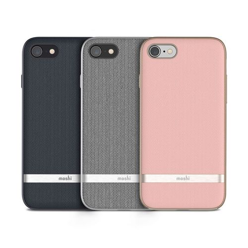 Moshi Vesta - Etui do iPhone SE 2020 / 8 / 7 (Herringbone Gray) na Arena.pl
