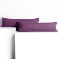 Poszewka na poduszkę wałek bawełna AMBER 20x145 2szt. śliwkowa DecoKing