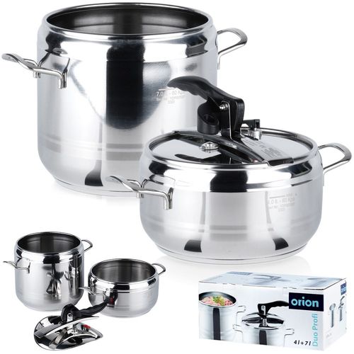 Szybkowar stalowy PROFI 4+7 l 2 szt. na Arena.pl