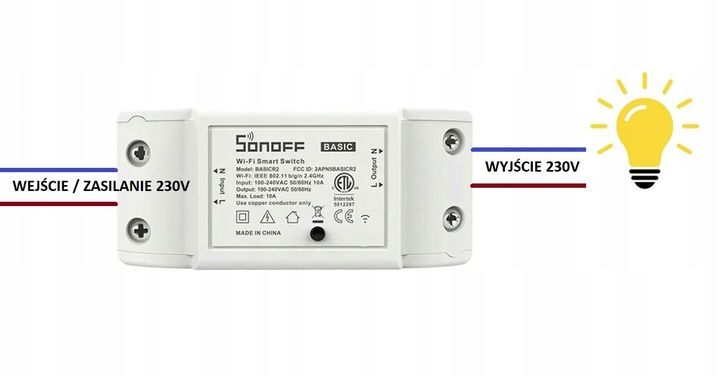 WiFi PRZEKAŹNIK PRZEŁĄCZNIK STEROWANY WIFI SONOFF BASIC Wgrany Softu zdjęcie 11