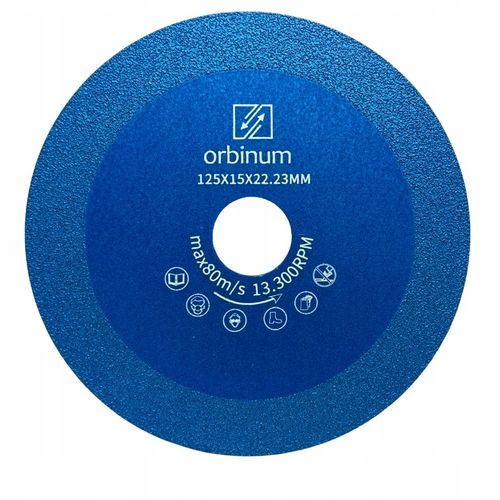 Tarcza diamentowa ORBINUM 125mm do precyzyjnego cięcia szkła gresu płytek na Arena.pl