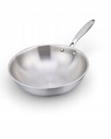 WOK 32 CM stal nierdzewna MASTERPAN INDUKCJA GAZ