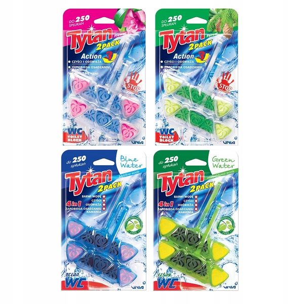 WC Tytan ZAWIESZKA KOSTKA DO TOALETY Zestaw 8x40g zdjęcie 1