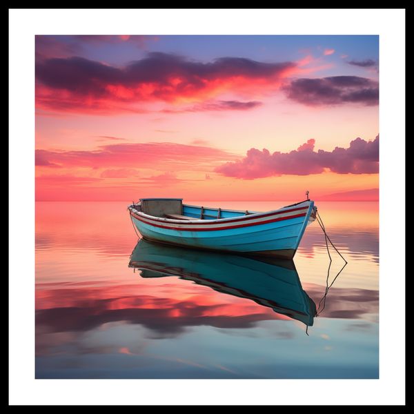 Plakat 60x60cm Spokój przed Połowem zdjęcie 3