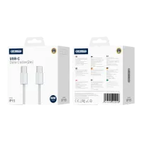 jellico kabel ip15 usb-c - usb-c pd 60w 2m biały