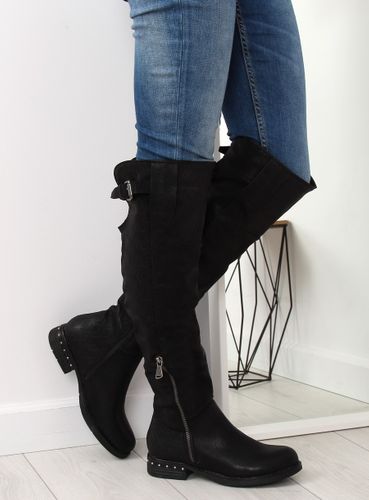 Oficerki damskie czarne 228-PG BLACK - 37 na Arena.pl