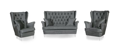 Zestaw wypoczynkowy mebli uszak Gaja sofa fotele skandynawskie Family Meble na Arena.pl