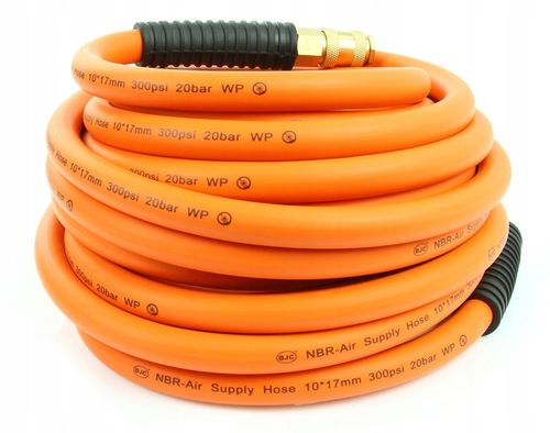 PRZEWÓD ZAKUWANY PNEUMATYCZNY DO KOMPRESORA WĄŻ CIŚNIENIOWY NBR 10x17mm 10m na Arena.pl