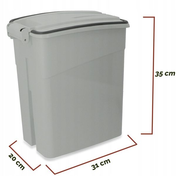 Barry King Pojemnik na suchą karmę 16l Szary zdjęcie 10