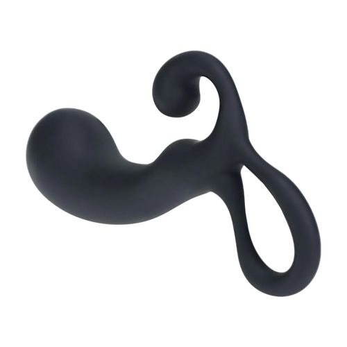 Bulb With Loop Silicone Prostate Massager - L - Black na Arena.pl