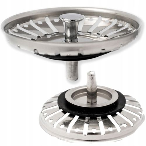 KOREK METALOWY ZATYCZKA DO ZLEWU ZLEWOZMYWAKA KOSZYK SITKO DO KUCHNI na Arena.pl