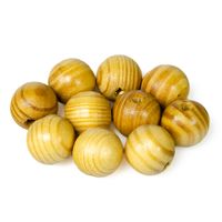 DREWNIANE korale kulki 16mm lakierowane 10szt. beż