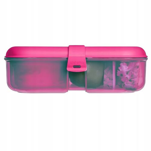 ŚNIADANIÓWKA SISTEMA LUNCHBOX POJEMNIK SOS BOX BENTO 1100ML Z PRZEGRÓDKAMI na Arena.pl