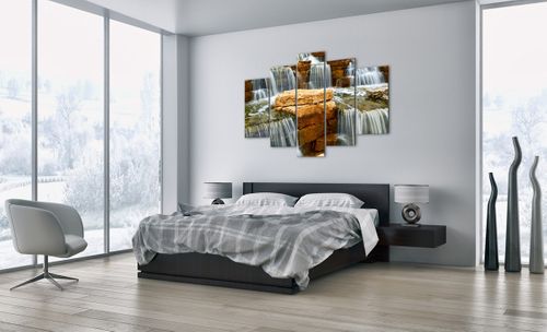 Obraz Na Płótnie - Kaskada Wodna - 150X100 Cm - Ea150X100-0122 na Arena.pl