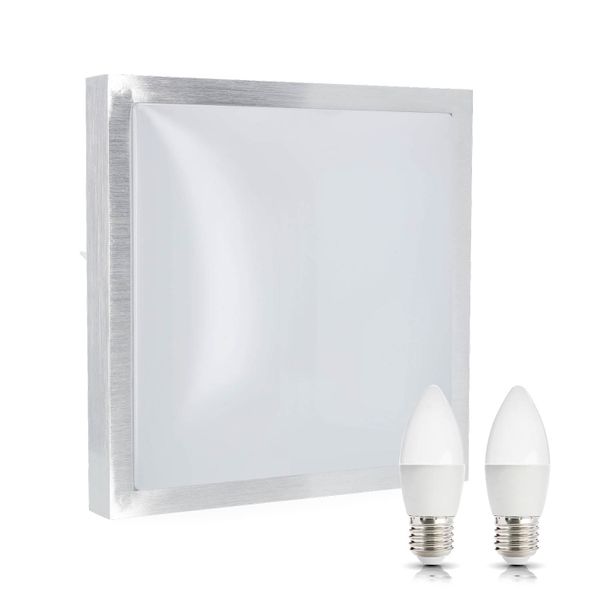 Zestaw oprawa IMPERA S chrom+2x żarówka ledowa LED 7W E27 3000K zdjęcie 1