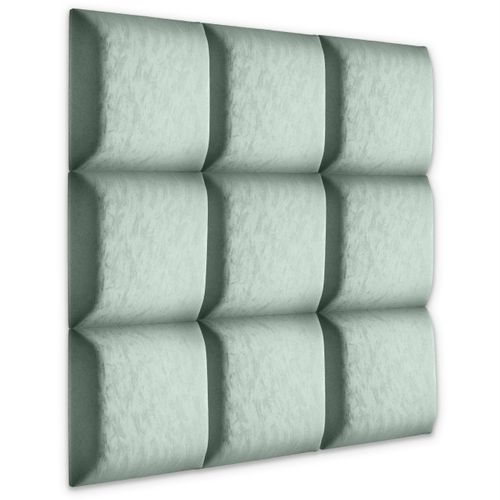PANELE TAPICEROWANE ŚCIENNE MIĘTOWE WEZGŁOWIE 3D 50cm x 50cm na Arena.pl