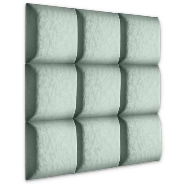 PANELE TAPICEROWANE ŚCIENNE MIĘTOWE WEZGŁOWIE 3D 50cm x 50cm zdjęcie 3