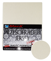 PRZEŚCIERADŁO JERSEY Z GUMKĄ 140X200 biały
