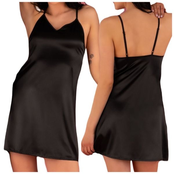 KOSZULKA NOCNA Z SATYNY STRINGI KLASYCZNA XL zdjęcie 1