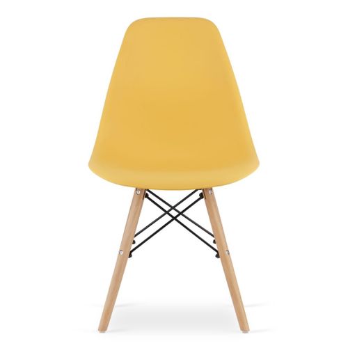 Krzesło OSAKA musztarda / nogi naturalne x 4 na Arena.pl