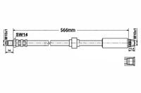 Peugeot 607 - Zestaw Przewodów Hamulcowych Teflonowych W Oplocie Stalowym
