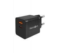 Ładowarka sieciowa Reinston ELSI015 GAN 65W USB-A / USB-C 18W Czarny