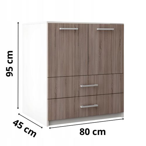 Komoda Do Salonu Przedpokoju Amari Dąb Sonoma Tabac na Arena.pl