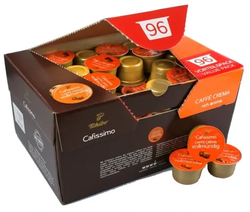 TCHIBO CAFISSIMO CAFFE CREMA VOLLMUNDIG 96kapsułki zdjęcie 1