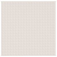 Koc obciążeniowy, kremowy, 200x200 cm, 9 kg, tkanina