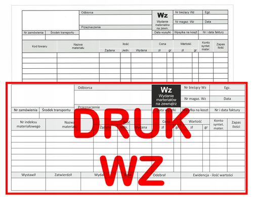 wz - wydanie na zewnątrz 1/3 a4 na Arena.pl