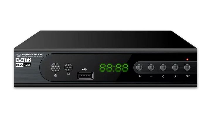 DEKODER TUNER TV NAZIEMNEJ DVB-T2 HEVC WYŚWIETLACZ zdjęcie 2