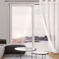 Firana gotowa na przelotkach TAMINA 140x250 Eurofirany biała