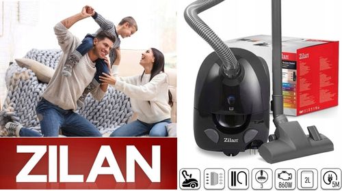 ODKURZACZ ZILAN WORKOWY ZILAN MEGA MOC 2L 860W AKCESORIA XXL na Arena.pl