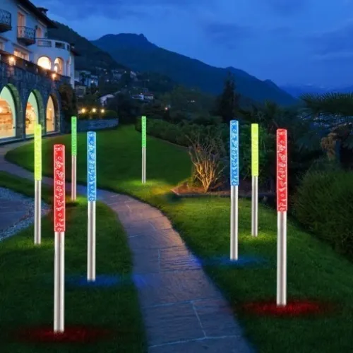 4 x LAMPKA OGRODOWA SOLARNA MULTIKOLOR LED na Arena.pl