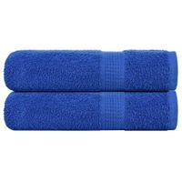Ręczniki do rąk, 2 szt., niebieskie, 50x100 cm, bawełna 100%
