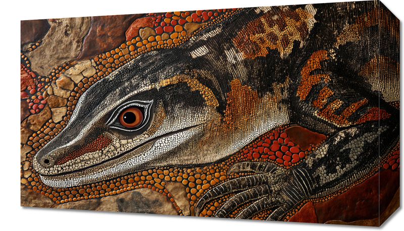 Obraz 50x30cm Oko Jaszczurki zdjęcie 1