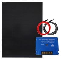 ZESTAW FOTOWOLTAICZNY 200W SOLARNY MPPT DO KAMPERA ŁODZI JACHTU