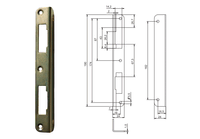 zaczep kątowy ocynkowany 90mm - mp zac 90k