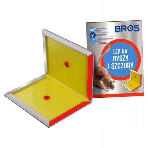 BROS LEP NA MYSZY SZCZURY GRYZONIE PUŁAPKA KLEJOWA WABIĄCA ZAPACHEM 12 na Arena.pl