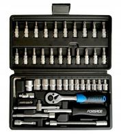 ZESTAW KLUCZY NASADOWYCH 1/4 GRZECHOTKA NASADKI 46