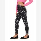 BF18098 BLACK CZARNE DAMSKIE TREGGINSY S/M - 37