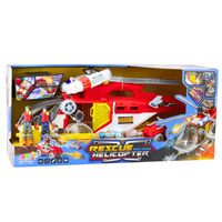 DUŻY ZESTAW HELIKOPTER RATUNKOWY AKCESORIA ŚWIATŁA DŹWIĘKI