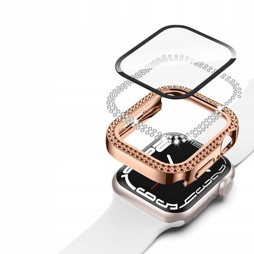 2w1 ETUI + SZKŁO DO APPLE WATCH 4/5/6/7/8/9/SE 40/41/44/45MM KOLORY na Arena.pl