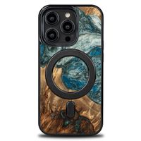 etui bewood unique na iphone 14 pro - planets - ziemia z magsafe
