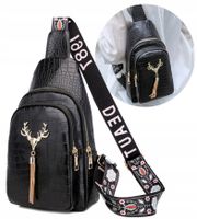 Elegancki czarny plecak damski - wodoodporny, pojemny [Edibazzar]