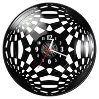 Zegar ścienny z płyty winylowej Abstrakcja 218.14