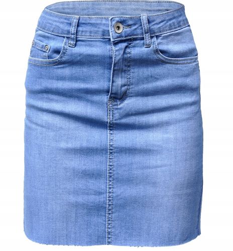 #E1157 BŁĘKITNA JEANS denim MINIÓWA SPÓDNICA M na Arena.pl