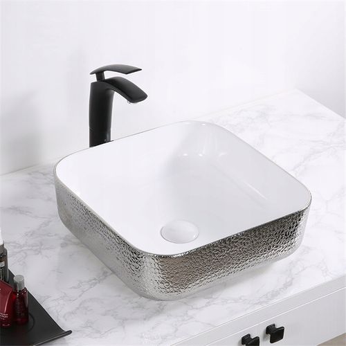 NOWOCZESNA Umywalka Ceramiczna RODO SILVER 3D na Arena.pl