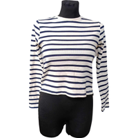 Damska Koszulka na Długi Rękaw Bawełna Wygodna Biały Rozmiar XS