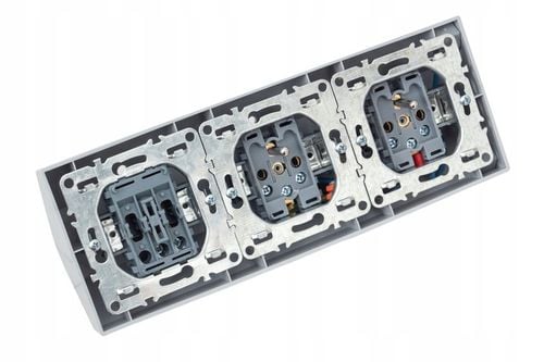 GNIAZDO POTRÓJNE MEBLOWE NAROŻNE KUCHENNE BLATOWE BIURKOWE BIAŁE NABLATOWE na Arena.pl